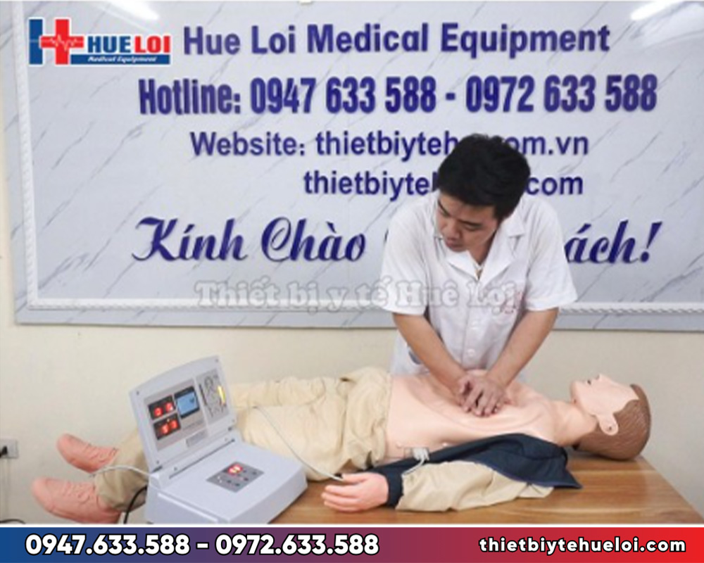Mô hình thực hành ép tim thổi ngạt cao cấp